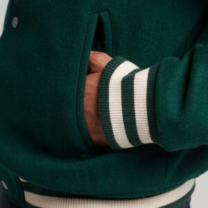 College Varsity Jacket - Bomber Jacket absolute college classic series close up