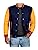 Navy Blue & Yellow Varsity Jacket