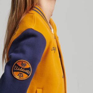 Vintage Collegiate Baseball Jersey Bomber Jacket side