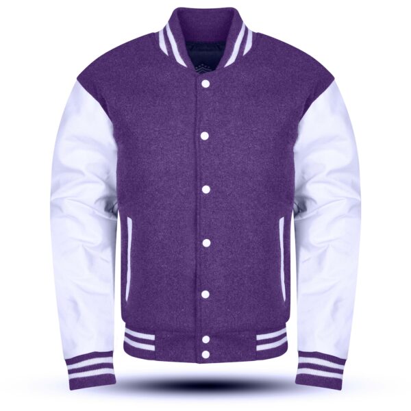 Purple letterman jacket