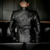 100 % Genuine Black Leather Doublet Jacket