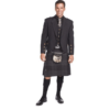 Charcoal Tweed Crail Long Sleave Kilt Jacket