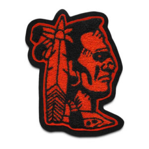 Brave chenille mascot patch