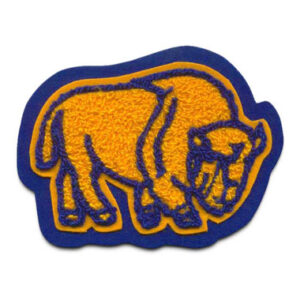 Buffalo chenille mascot patch