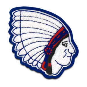 Chief chenille mascot patch