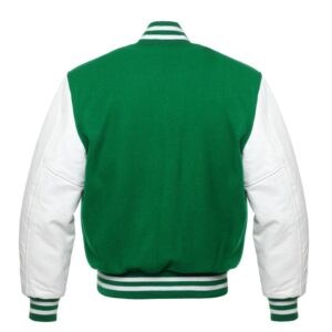 Kelly Green Varsity Jacket Back
