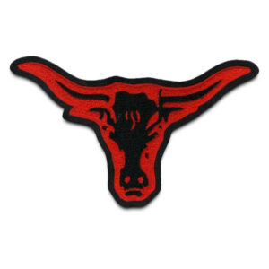 Longhorn chenille mascot patch