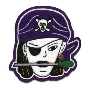 Pirate chenille mascot patch