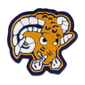 Ram chenille mascot patch