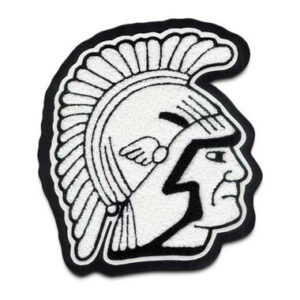 Trojan chenille mascot patch