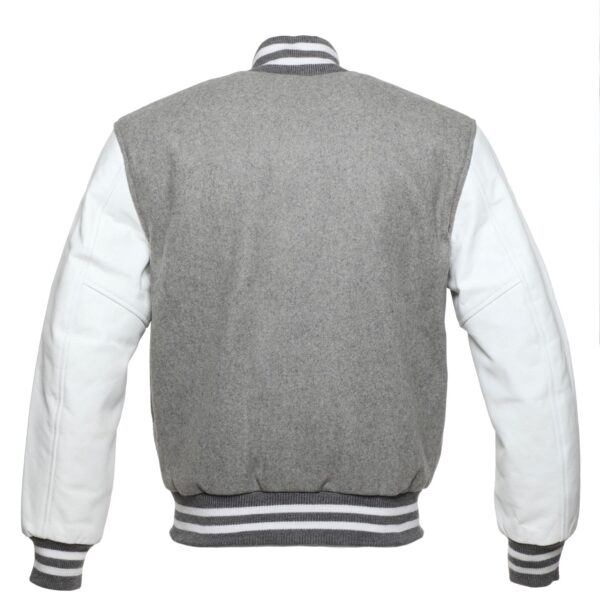 Gray and white jacket best sale