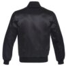 Letterman Jacket Black Satin Body and Sleeves Varsity Jacket